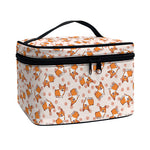 Pembroke Welsh Corgi Pattern Print Travel Makeup Bag