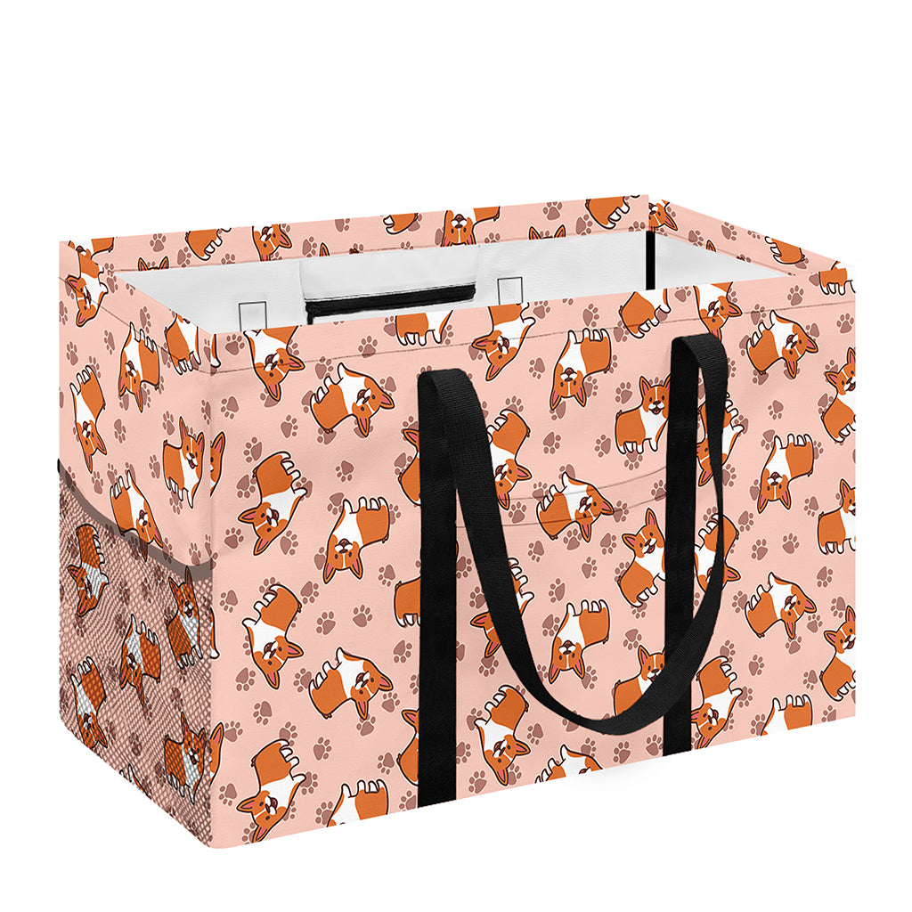 Pembroke Welsh Corgi Pattern Print Utility Tote Bag
