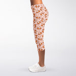 Pembroke Welsh Corgi Pattern Print Women's Capri Leggings