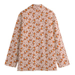 Pembroke Welsh Corgi Pattern Print Women's Cotton Blazer