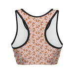Pembroke Welsh Corgi Pattern Print Women's Sports Bra