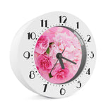 Peony And Rose Print Alarm Clock