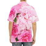 Peony And Rose Print Aloha Shirt