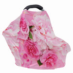 Peony And Rose Print Baby Seat Cover