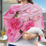 Peony And Rose Print Baby Seat Cover