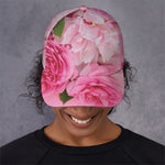 Peony And Rose Print Baseball Cap