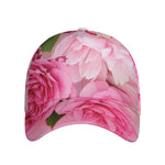Peony And Rose Print Baseball Cap