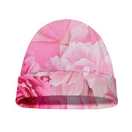 Peony And Rose Print Beanie