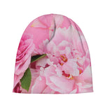 Peony And Rose Print Beanie