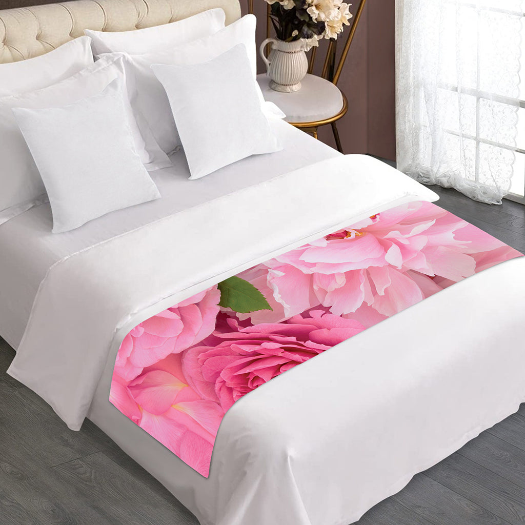 Peony And Rose Print Bed Runner