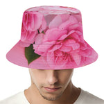 Peony And Rose Print Bucket Hat