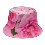 Peony And Rose Print Bucket Hat