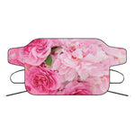 Peony And Rose Print Car Windshield Snow Cover