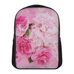 Peony And Rose Print Casual Backpack
