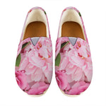 Peony And Rose Print Casual Shoes