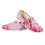 Peony And Rose Print Casual Shoes