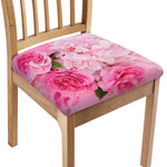 Peony And Rose Print Chair Cushion Cover
