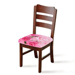 Peony And Rose Print Chair Cushion Cover