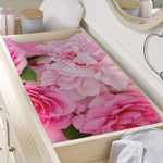Peony And Rose Print Changing Pad Cover