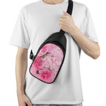 Peony And Rose Print Chest Bag