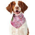Peony And Rose Print Dog Bandana