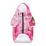 Peony And Rose Print Dog Zip Up Hoodie