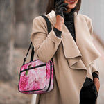 Peony And Rose Print Double Strap Bible Bag