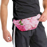 Peony And Rose Print Fanny Pack