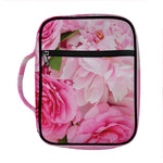 Peony And Rose Print Front Pocket Bible Bag