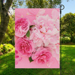 Peony And Rose Print Garden Flag