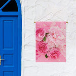 Peony And Rose Print Garden Flag