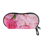 Peony And Rose Print Glasses Case