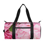 Peony And Rose Print Gym Bag