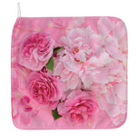 Peony And Rose Print Hand Towel