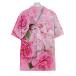Peony And Rose Print Hawaiian Shirt