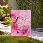 Peony And Rose Print House Flag