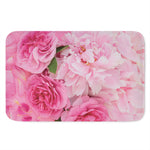 Peony And Rose Print Indoor Door Mat