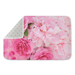 Peony And Rose Print Indoor Door Mat