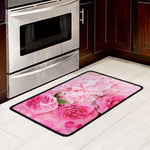 Peony And Rose Print Kitchen Mat