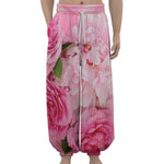 Peony And Rose Print Lantern Pants