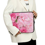 Peony And Rose Print Laptop Sleeve
