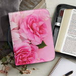 Peony And Rose Print Leather Bible Cover