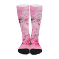 Peony And Rose Print Long Socks