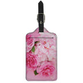 Peony And Rose Print Luggage Tag