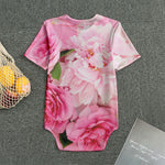 Peony And Rose Print Men's Bodysuit