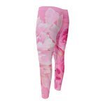 Peony And Rose Print Men's Compression Pants