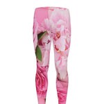 Peony And Rose Print Men's leggings
