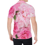 Peony And Rose Print Men's Shirt