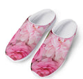 Peony And Rose Print Mesh Casual Shoes