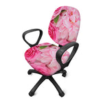 Peony And Rose Print Office Chair Cover